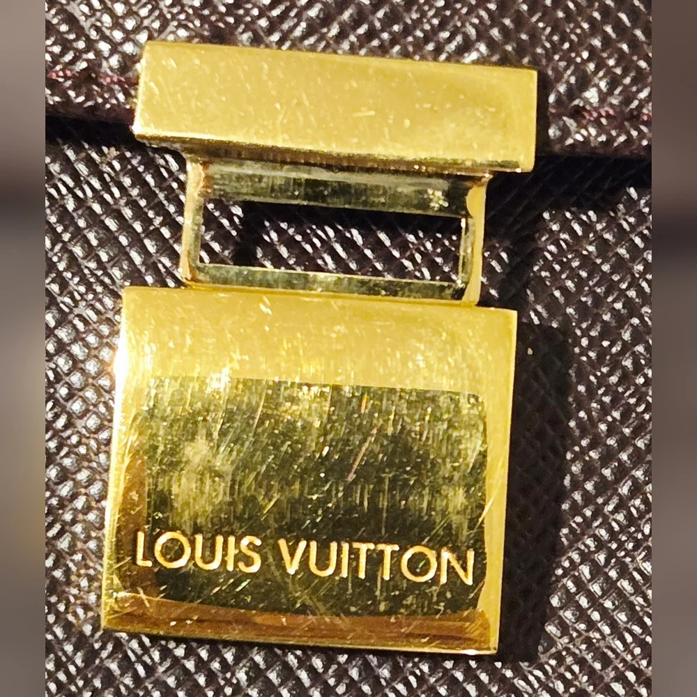 Louis Vuitton Burgundy Taiga Porte Document Angara Briefcase MB1022
